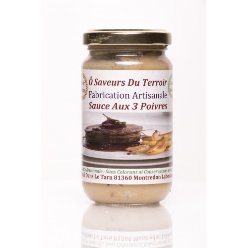 SAUCE AUX 3 POIVRES 200 ml